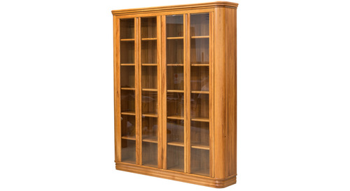 Riviera Glass Doors Bookcase 160 